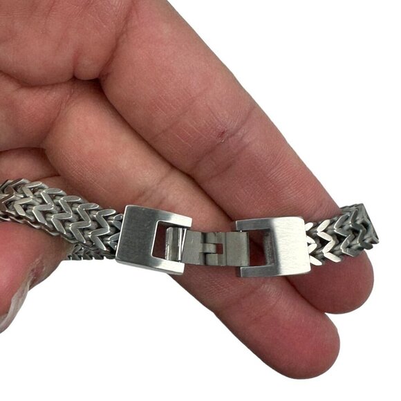 The Steel Shop Double Franco Link Matte Bracelet 8 Inches Brand New - Picture 2 of 4